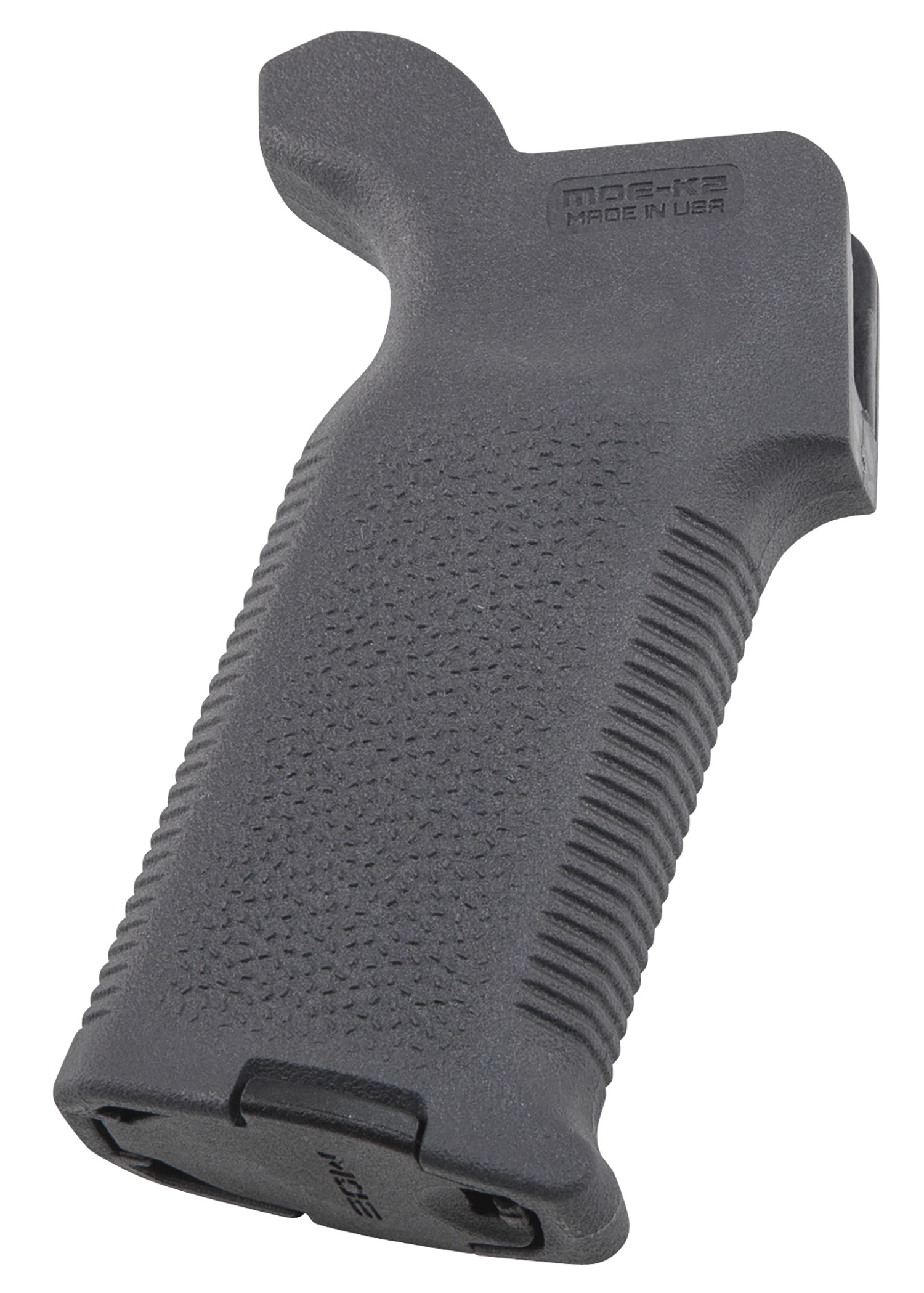 Magpul MAG522-GRY MOE-K2 Grip Aggressive Textured Gray Polymer for AR-15, AR-10, M4, M16, M110, SR25