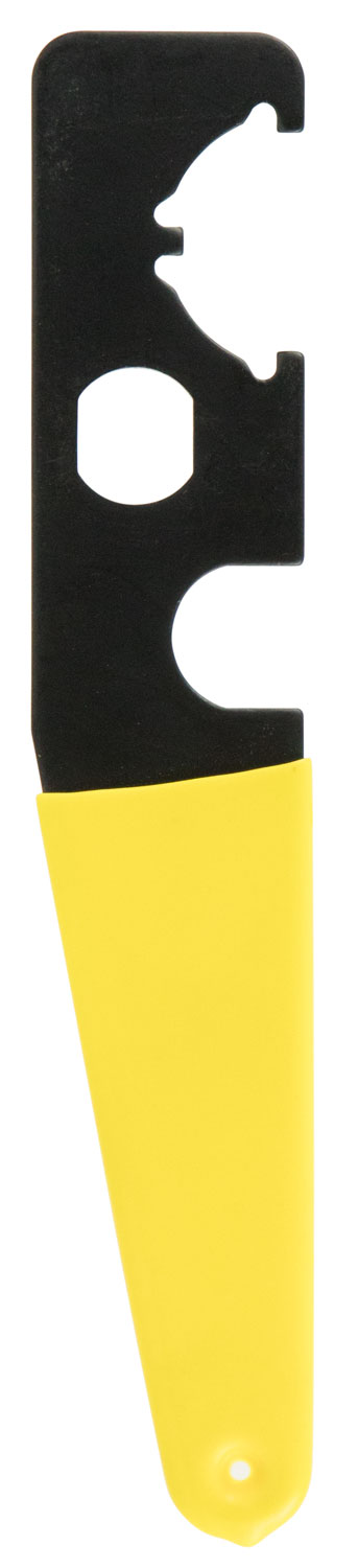 TacFire TL006 Armorers Stock Wrench Black/Yellow Steel Rifle AR-15 Rubber Handle
