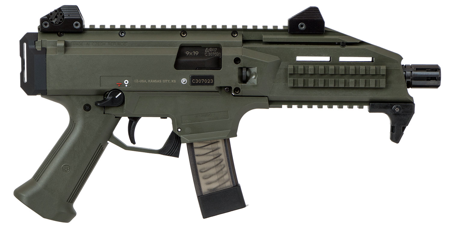 CZ-USA 01355 Scorpion EVO 3 S1  9mm Luger Caliber with 7.72