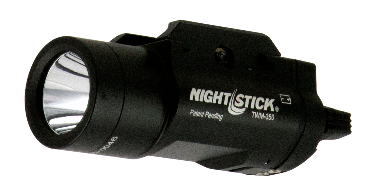 Nightstick TWM350S Weapon Mounted Tactical Cree Led 350 Lumens CR123 (2) Battery Black 6061-T6 Aluminum/Anodized