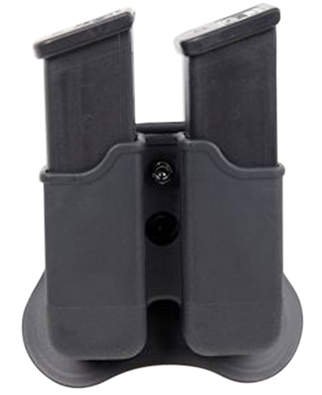 Bulldog PGM Magazine Holder  with Paddle Holds 2 Mags Fits Glock 17,19,22,23,26,27,31,32,33,34 Gen1-4 Black Polymer