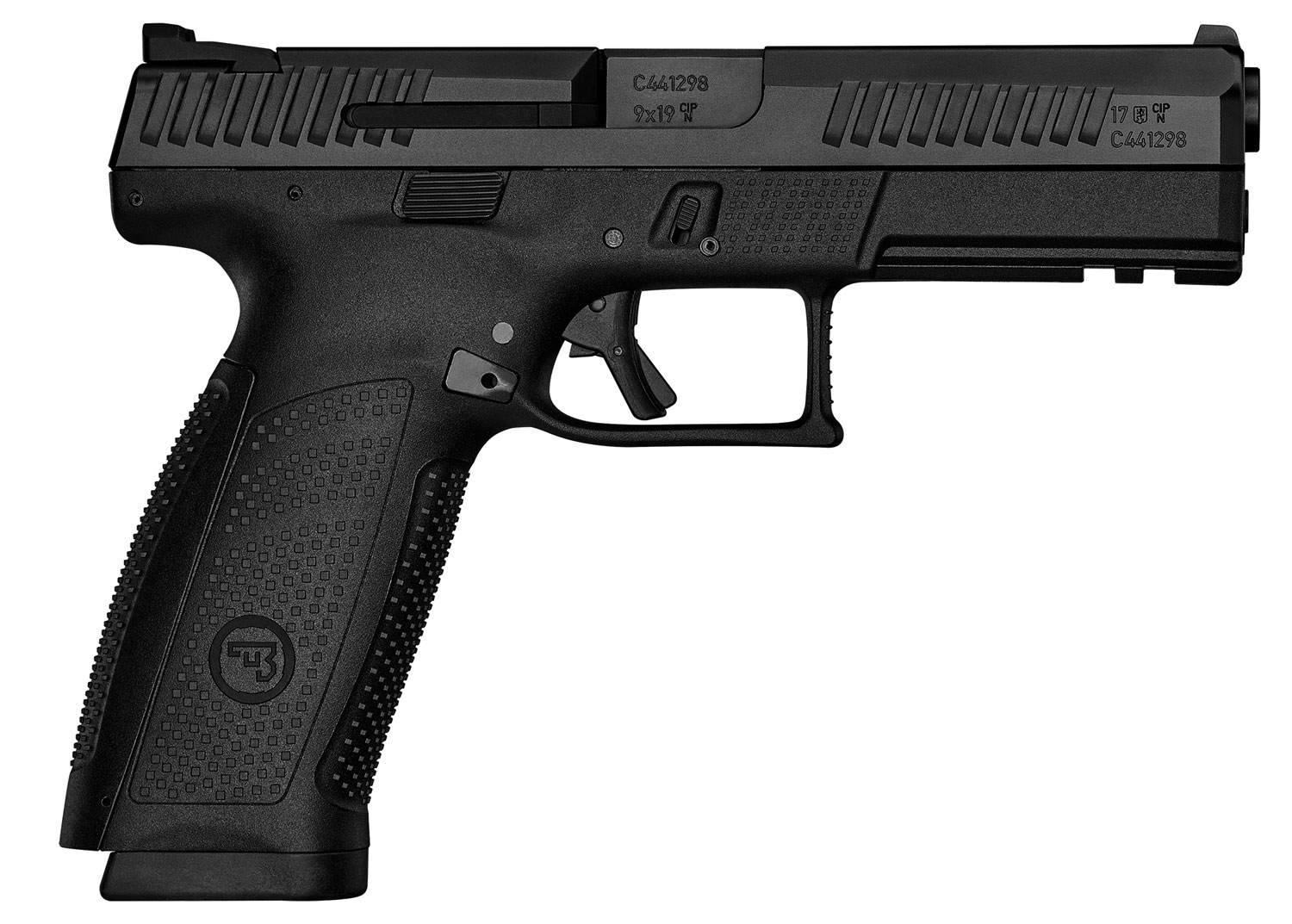 P-10 F 9MM BLK/POLY 19+1 | REVERSIBLE MAG CATCH