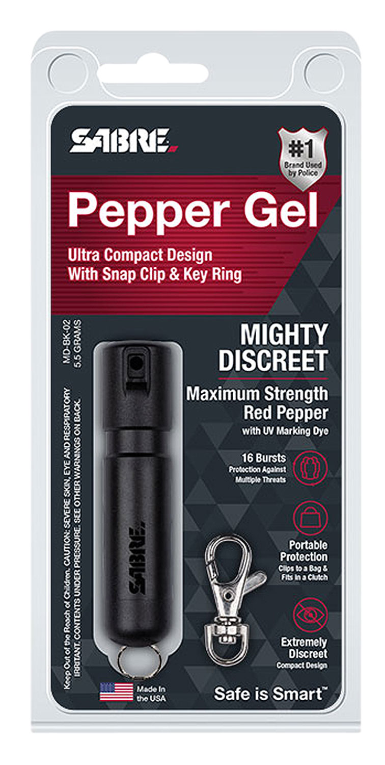 Sabre Red Mighty Discreet Pepper Gel  <br>  Black