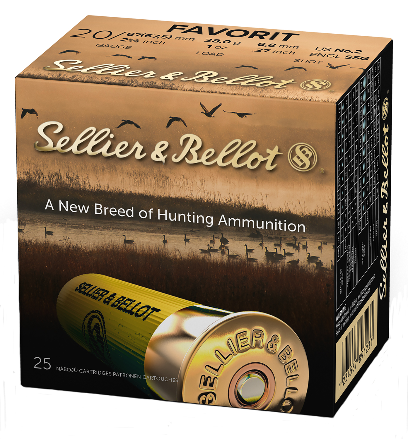 Sellier & Bellot SB20BSA Hunting  20 Gauge 2.75