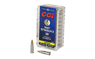 CCI 948CC VNT Rimfire 17 HM2, 17 gr/Varmint Tipped, 50 Per Box/ 100 Cs