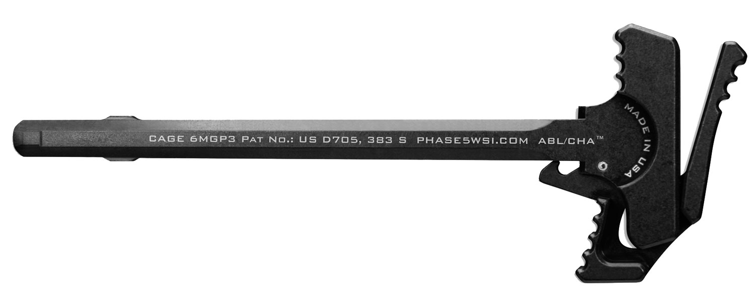 PHASE 5 CHARGING HANDLE AMBI- BATTLE LATCH FOR AR-15 BLACK