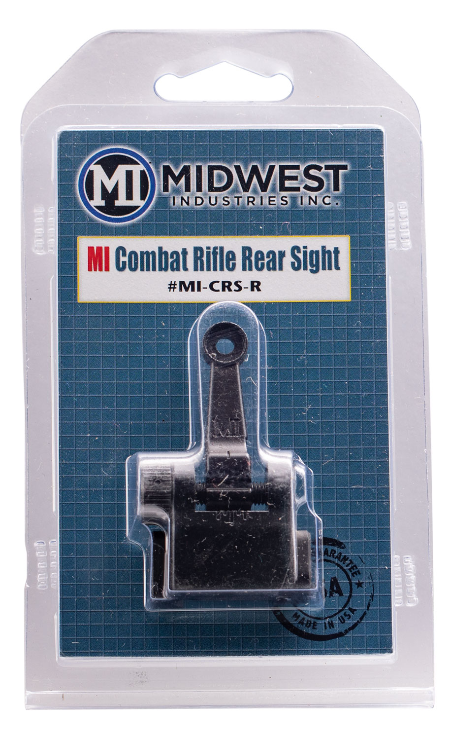 Midwest Industries MICRSR Combat Rifle Rear Flip Sight  Black for AR-15, M16, M4