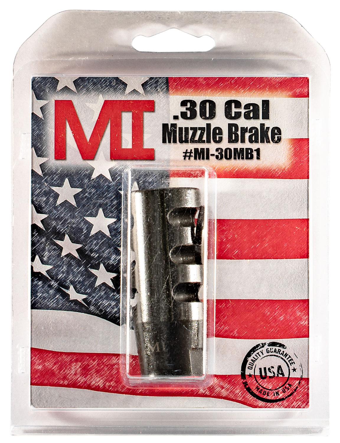 Midwest Industries MIAR30MB1 Muzzle Brake  Black Phosphate Steel with 5/8