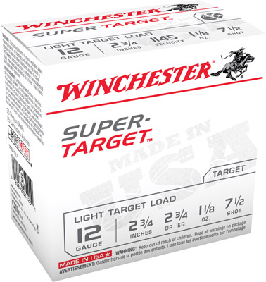 WINCHESTER TARGET 12GA 1145FPS 1-1/8OZ #7.5 250RD CASE LOT