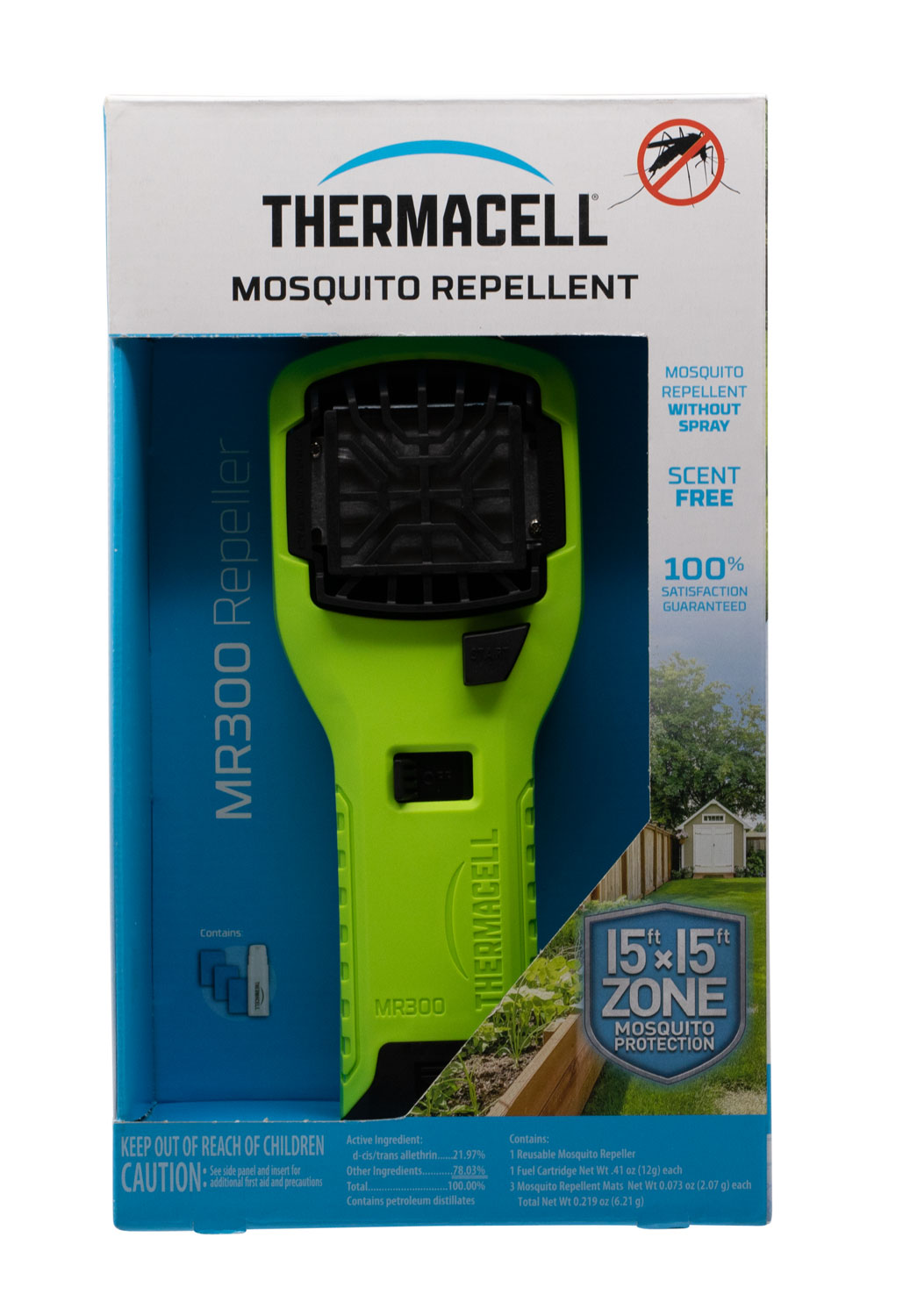 Thermacell MR300V MR300 Portable Repeller Yellow Effective 15 ft Odorless Repellent Effective Up to 12 hrs