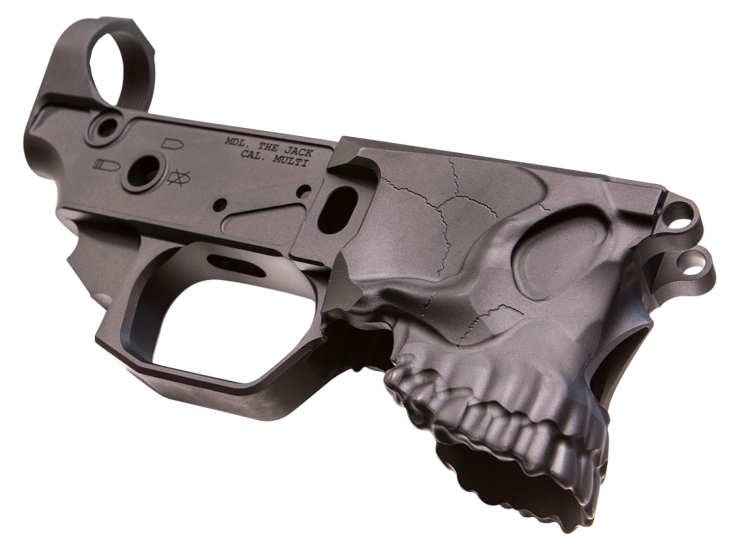 Sharps Bros SBLR03 The Jack Stripped Lower Multi-Caliber Black Anodized Finish 7075-T6 Aluminum Material Compatible with Mil-Spec Parts for AR-15
