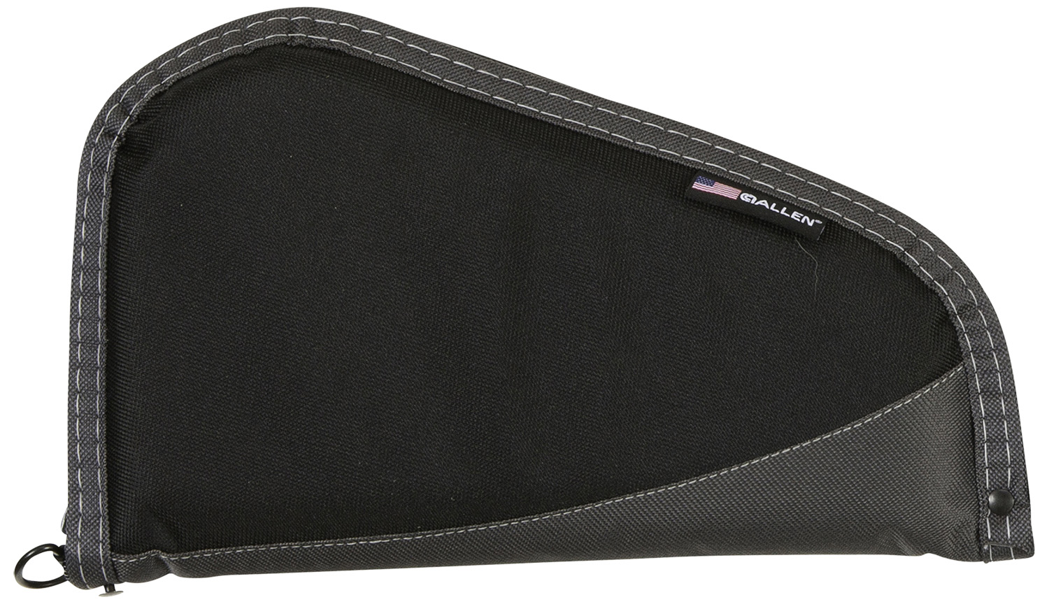 Allen 44413 Deluxe Handgun Case with Black Finish & Gray Trim, Foam Padding, Non-Absorbent Lining & Lockable Zipper 13