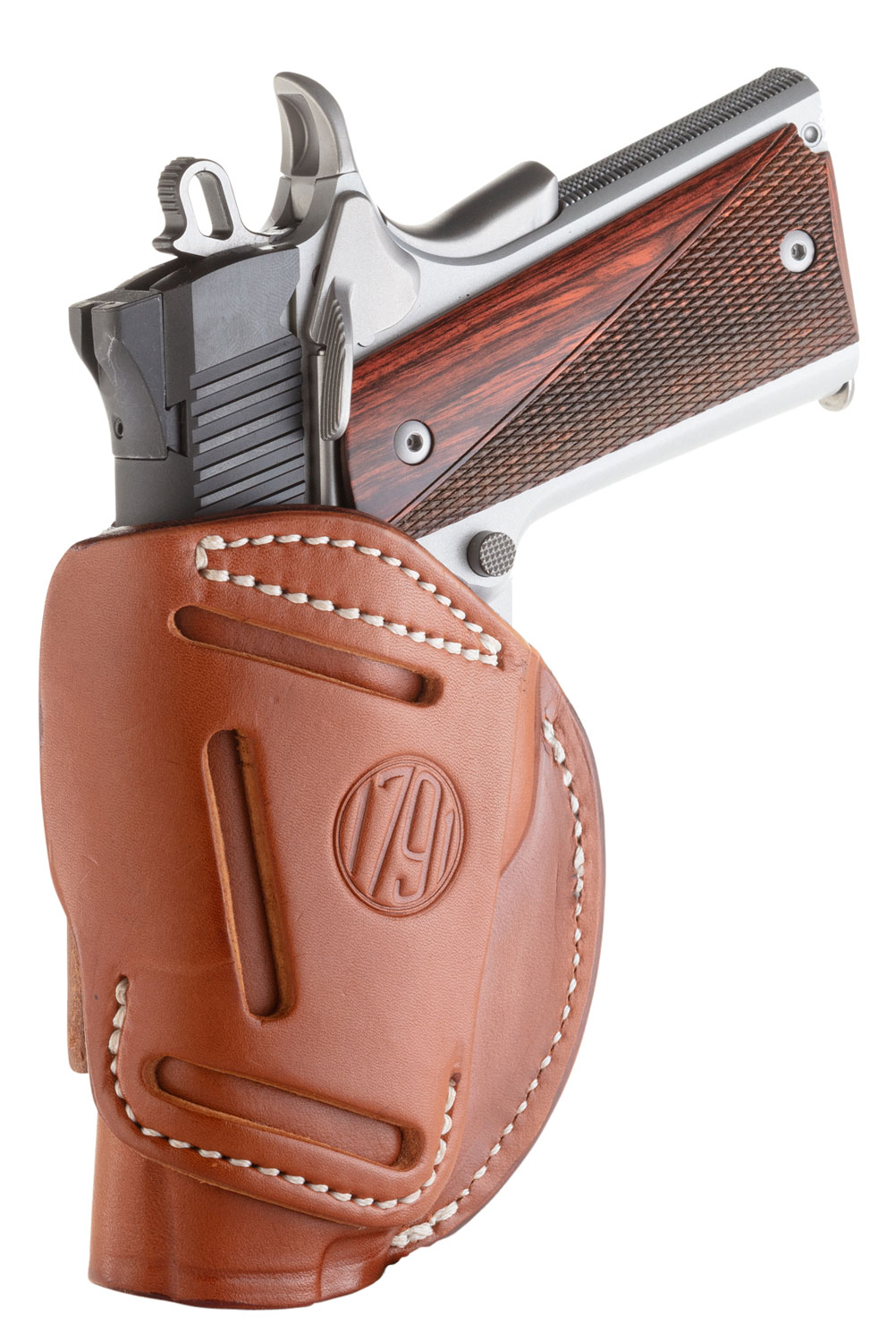 1791 Gunleather 4WH1CBRR 4 Way Classic Brown Leather IWB/OWB 1911 3-4