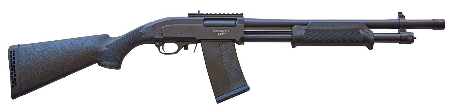 SDS Civet 12 Shotgun  <br>  12 ga. 19 in. Black 3 in. 5 rd.