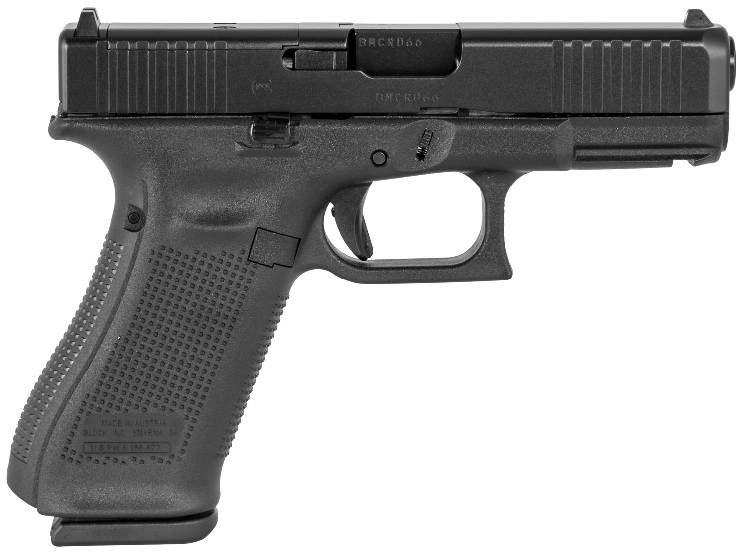 Glock PA455S201MOS G45 Gen5 Compact MOS 9mm Luger 4.02
