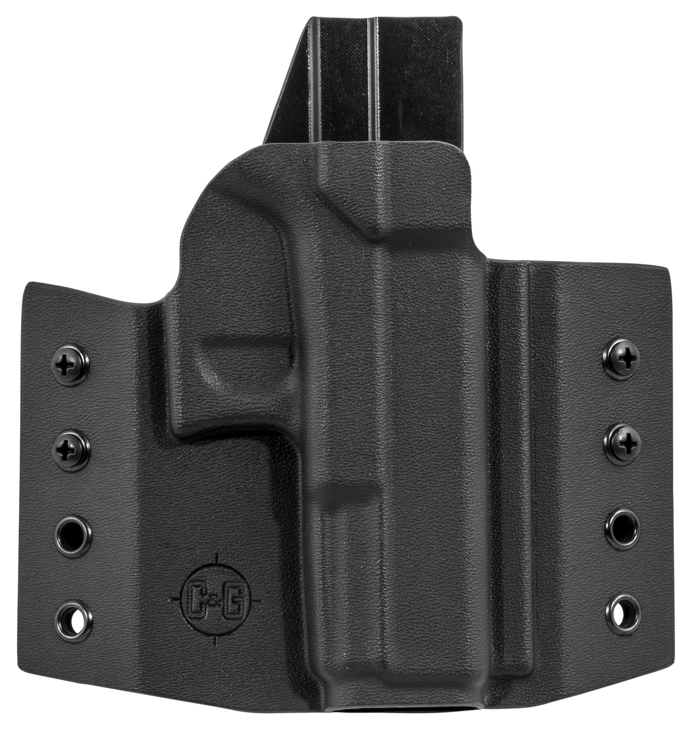 C&G Holsters 000100 Covert OWB Fits Glock G17/G22/G31 Kydex Black