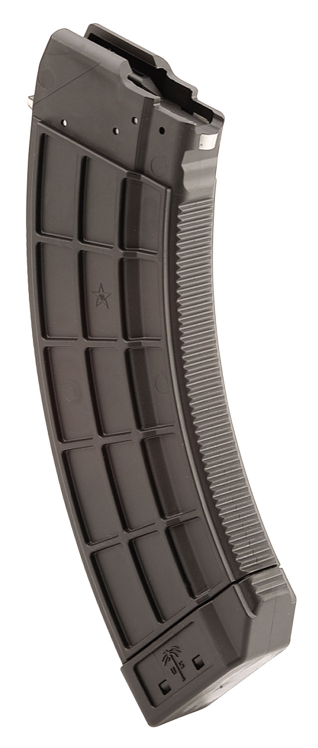 US Palm MA692A Standard  30rd 7.62x39mm For AK-47, Black Polymer w/Stainless Steel Latch
