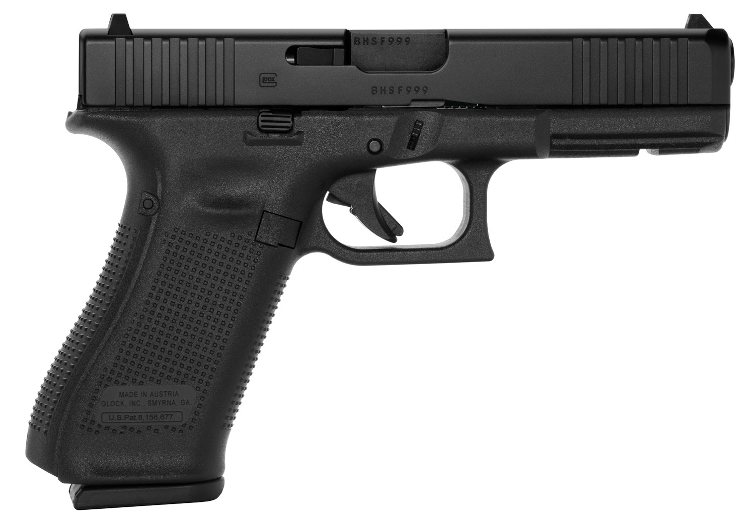 Glock PA175S203 G17 Gen5 Semi Auto Pistol, 9MM, 4.49