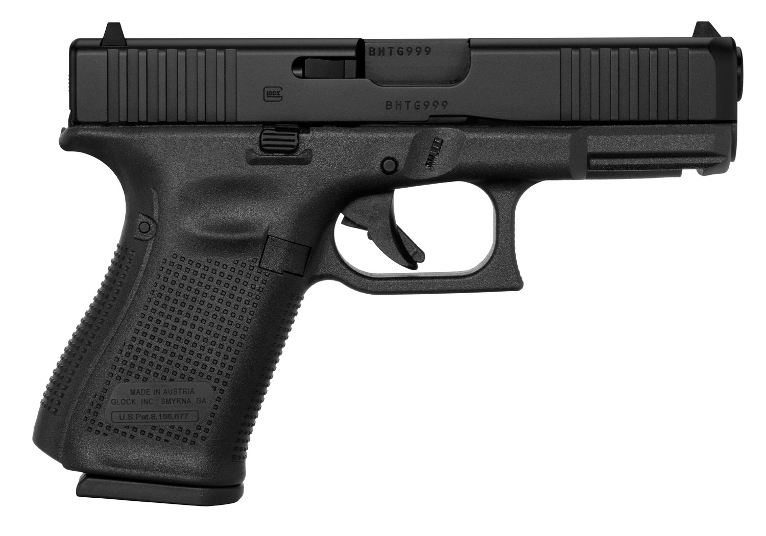 Glock PA195S201 G19 Gen5 Compact 9mm Luger 4.02