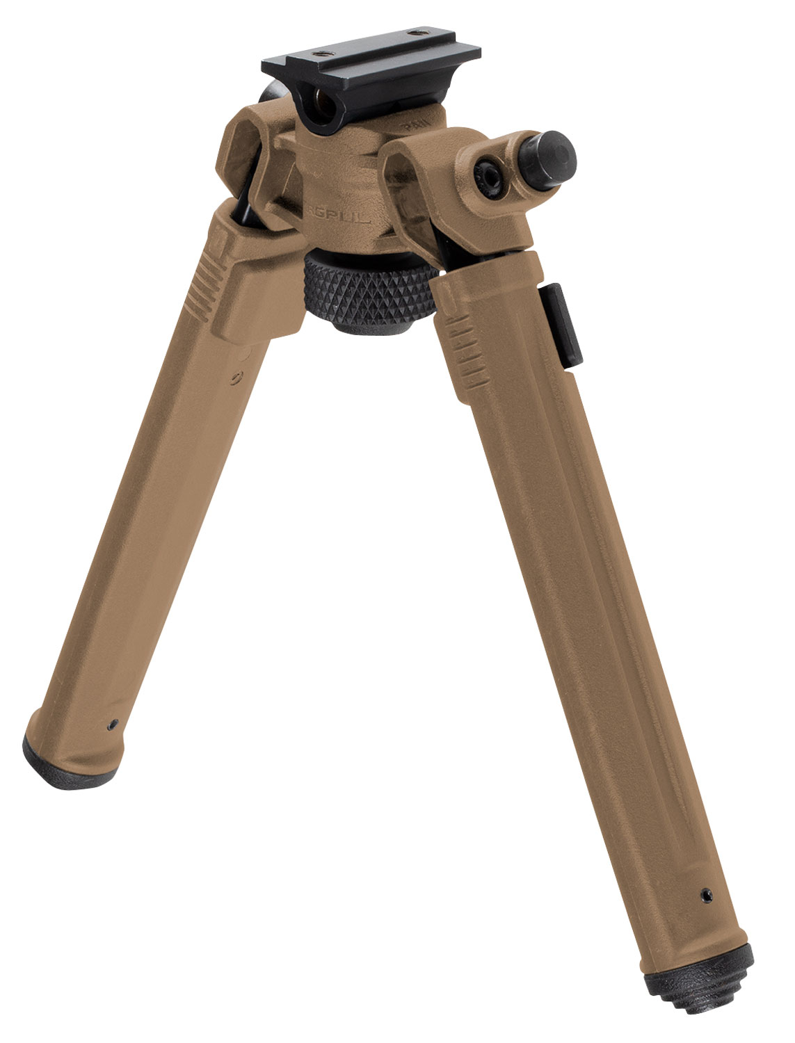 Magpul MAG951-FDE Bipod  made of Aluminum with Flat Dark Earth Finish, ARMS 17S-Style Attachment, 6.80-10.30