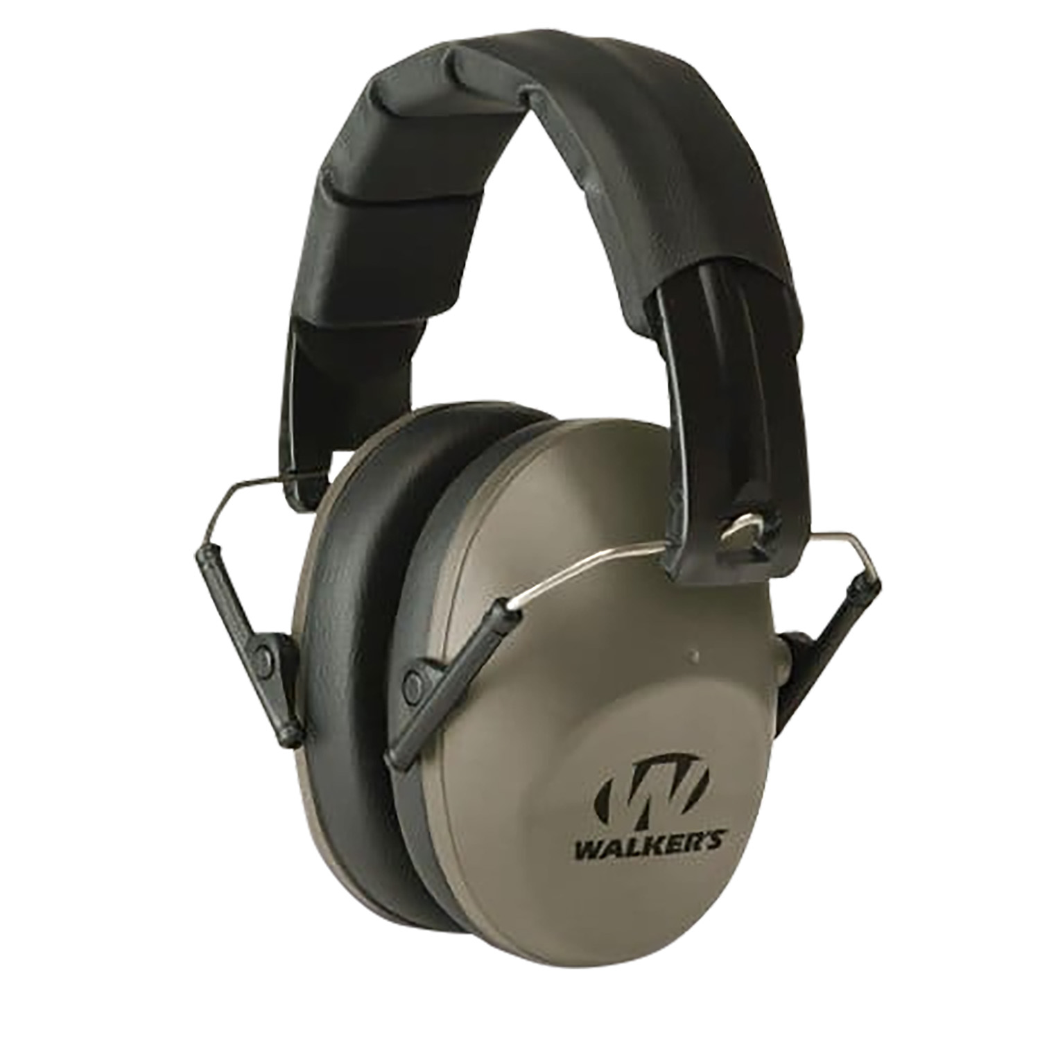 Walkers GWPFPM1FDE Pro Low Profile Folding Passive Muff 22 dB Over the Head Flat Dark Earth/Black Polymer