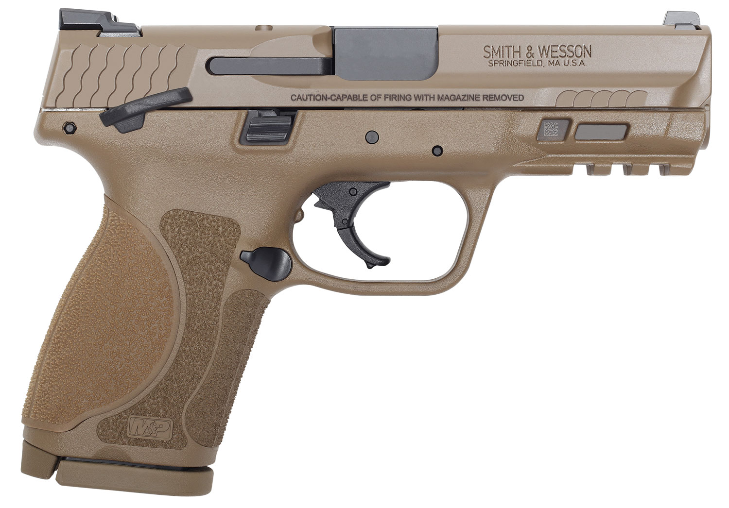 S&W M&P9 M2.0 COMPACT 9MM FS 15-SHOT W/THUMB SAFETY POL FDE