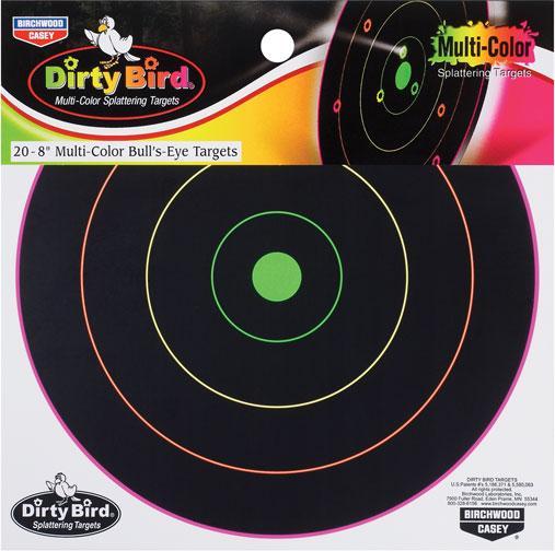 Birchwood Casey 35820 Dirty Bird Multicolor Bullseye 20-8
