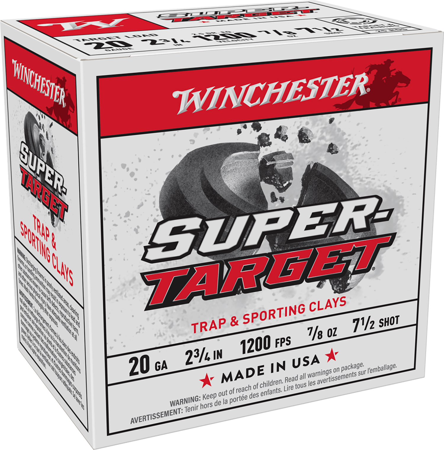 Winchester Ammo TRGT207 Super-Target  20 Gauge 2.75