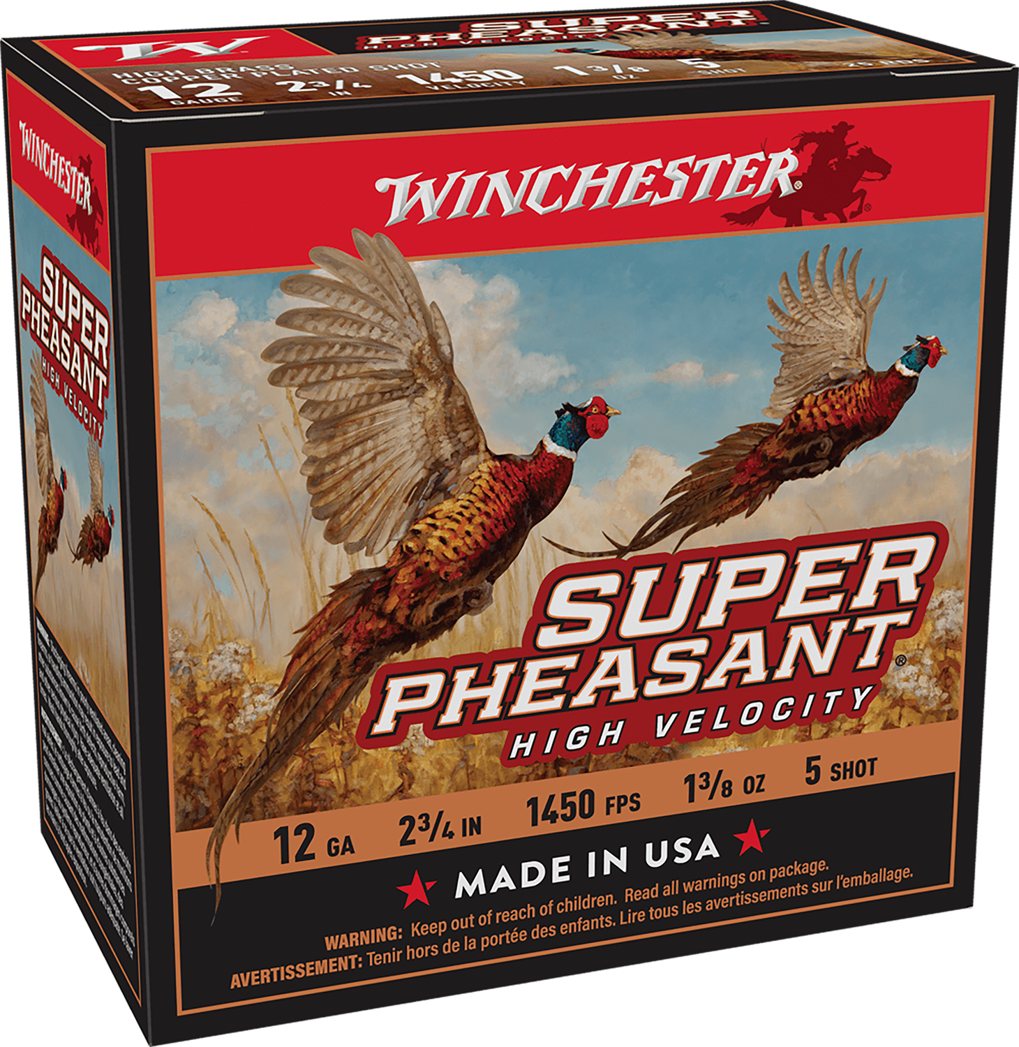 Winchester X12PHV5 Super Pheasant Shotshell 12 GA, 2-3/4 in, No. 5