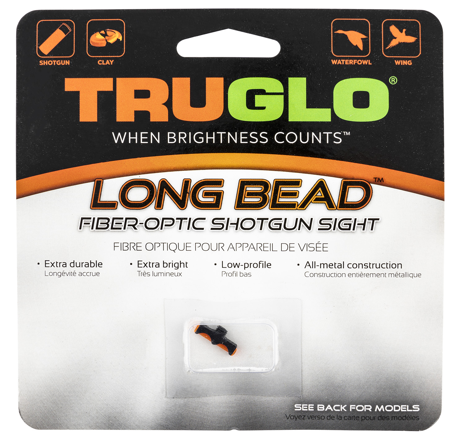 Truglo TG947CRM Long Bead  Metal Beretta/Benelli/Stoeger 2000, P-350 Pump Fiber Optic Red 2.6mm