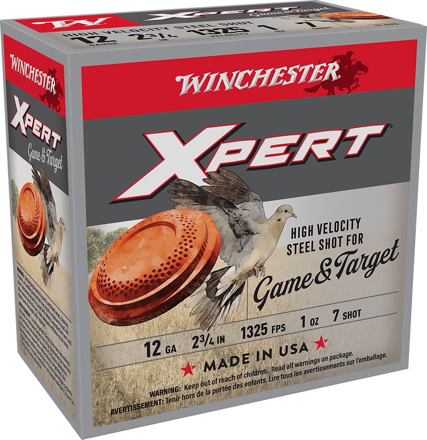 Cheap 12 Gauge Steel Shot - 2-3/4 Steel Shot Target shells - 1 oz - #7 -  Winchester Xpert Game and Target - 25 Rounds