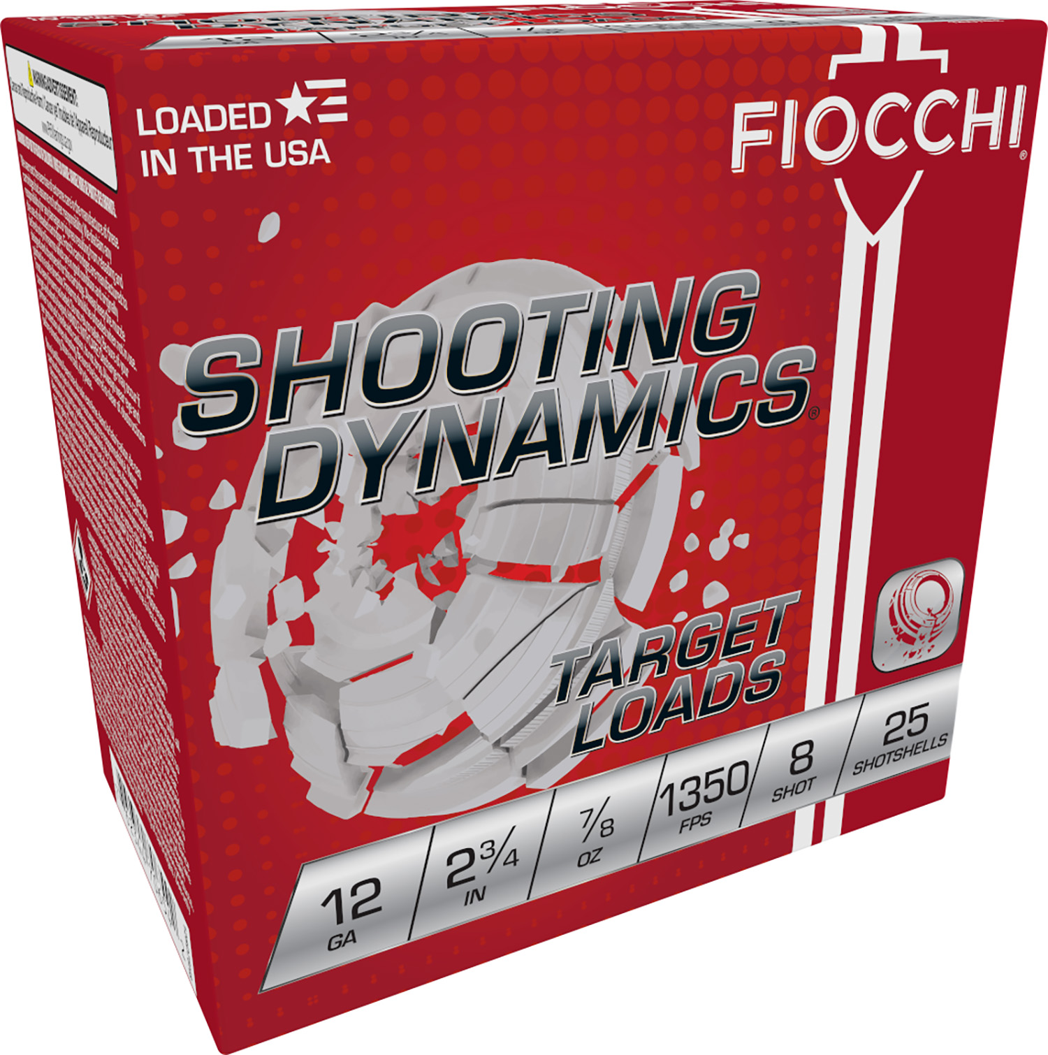 Fiocchi 12SD78H8 Shooting Dynamics Target 12 Gauge 2.75