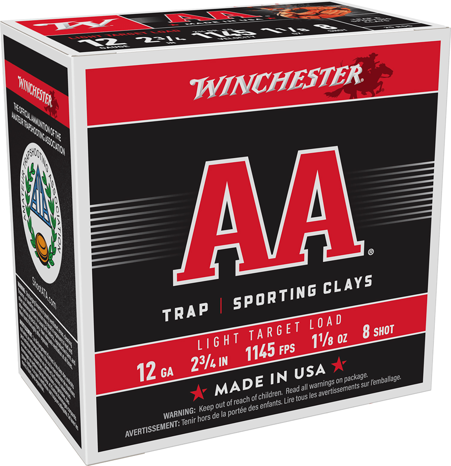 Winchester Ammo AA128 AA Light Target 12 Gauge 2.75