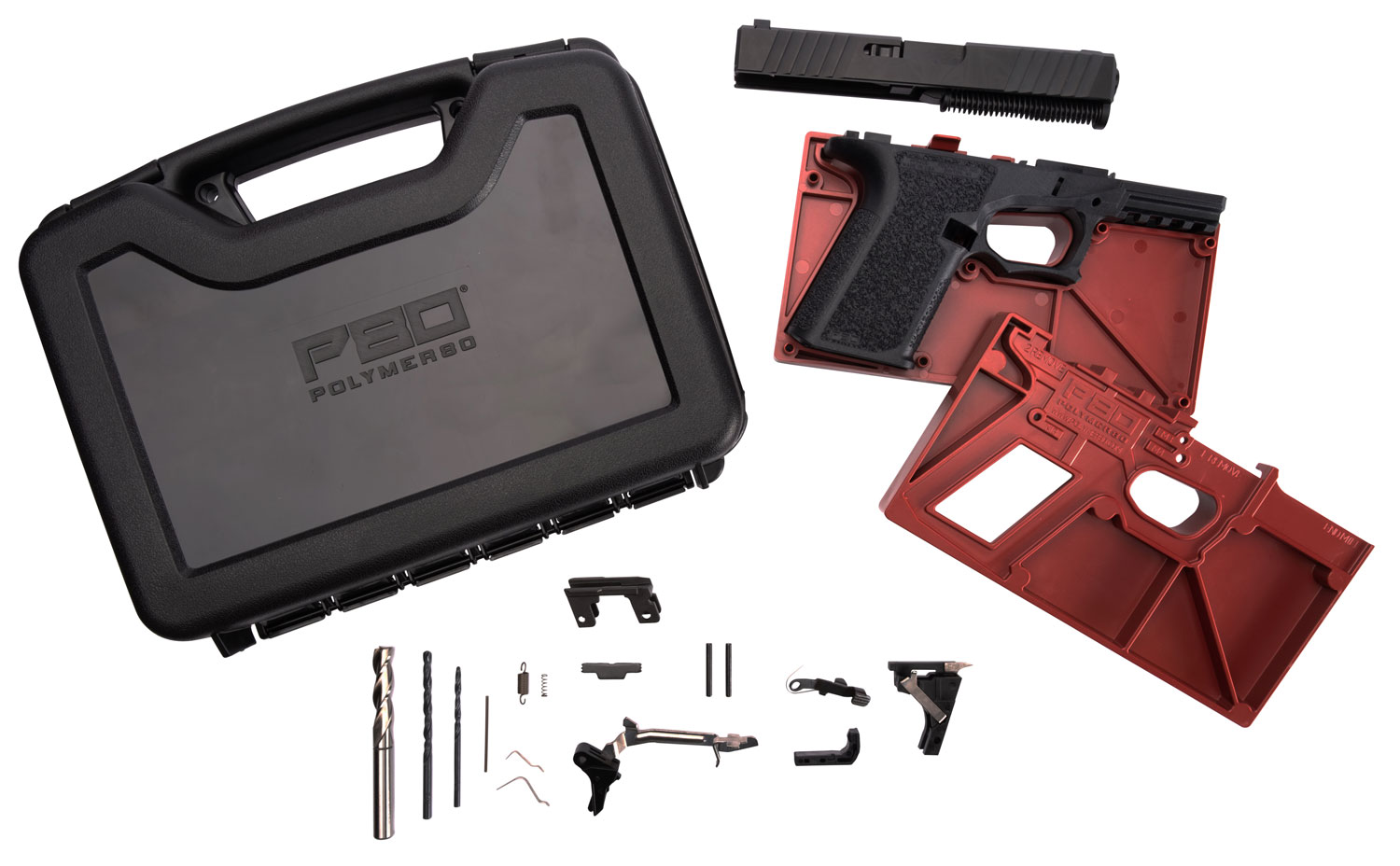 Polymer80 PF940CBBSBLK PF940C Buy Build Shoot Kit Glock 19/23 Gen3 Polymer Black 15rd