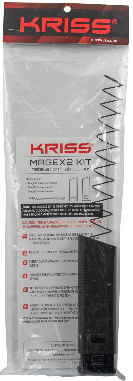 MAGEX2 EXTENSION KIT 45ACP BLK | KVA-MX2K45BL00