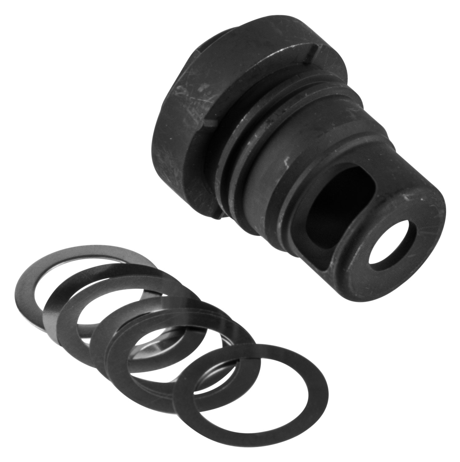 YHM MINI QD MUZZLE BRAKE 7.62MM FOR 5/8X24 THREADS