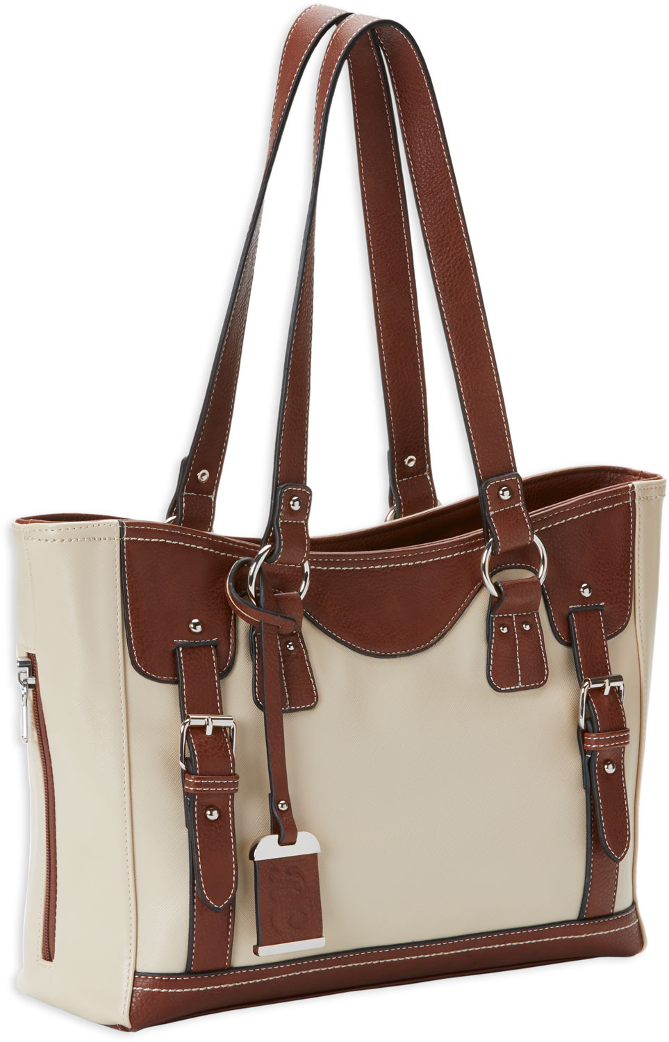 BULLDOG CONCEALED CARRY PURSE W/ HOLSTER TOTE STYLE SAND/STN