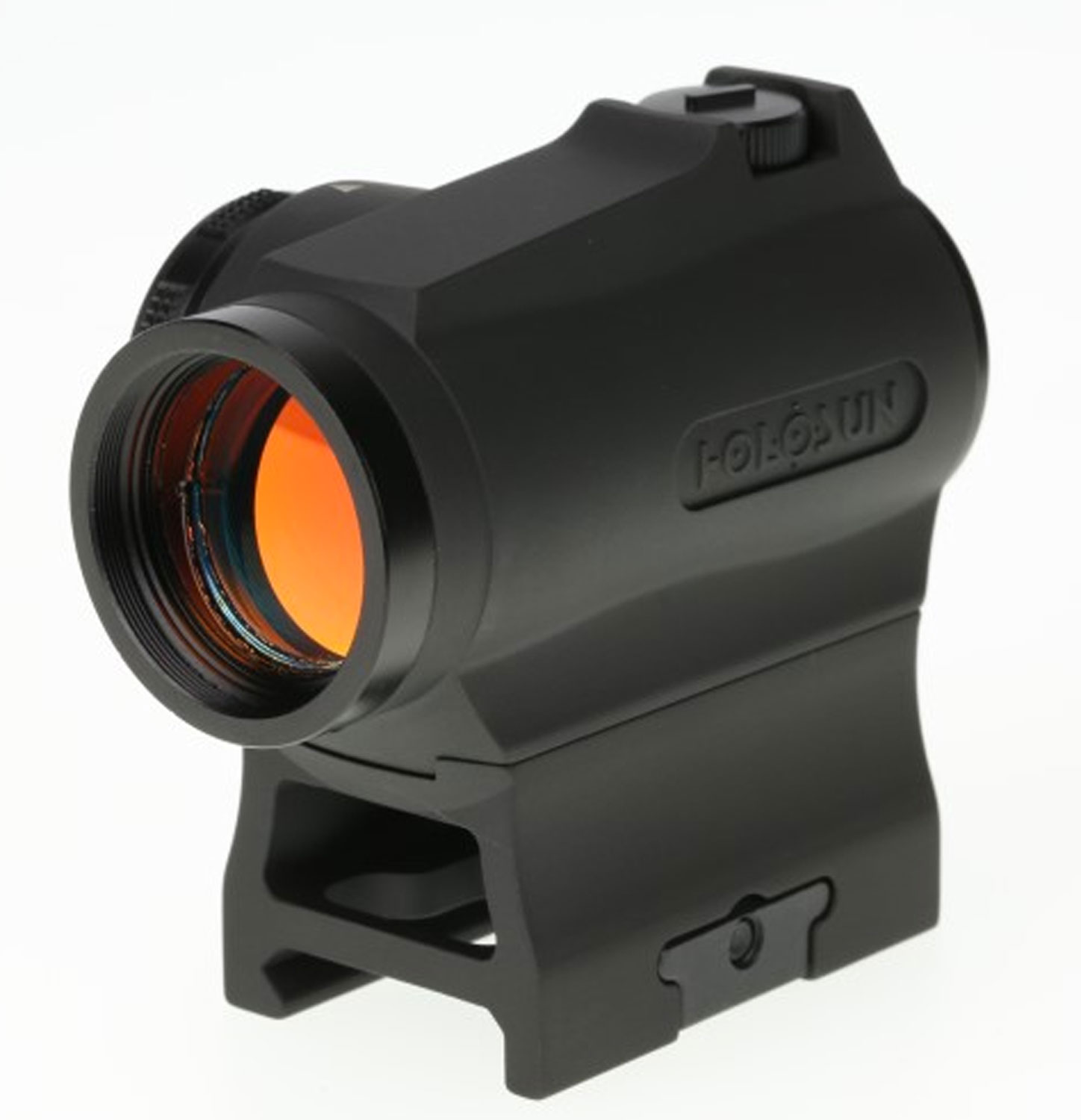 Holosun HE403RGD HS403R  Black Anodized 1x 20mm 2 MOA Gold Dot Reticle Features Rotary Switch w/Battery Compartment Includes Battery/Cover/Lens Cloth/Mounts/T10 L Key