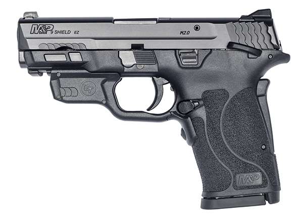 S&W SHIELD M2.0 M&P 9MM EZ BLACK THUMB SAFETY RED LASER