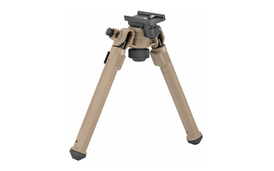 Magpul MAG1075-FDE Bipod  made of Aluminum with Flat Dark Earth Finish, Sling Stud Attachment, 6.30-10.30