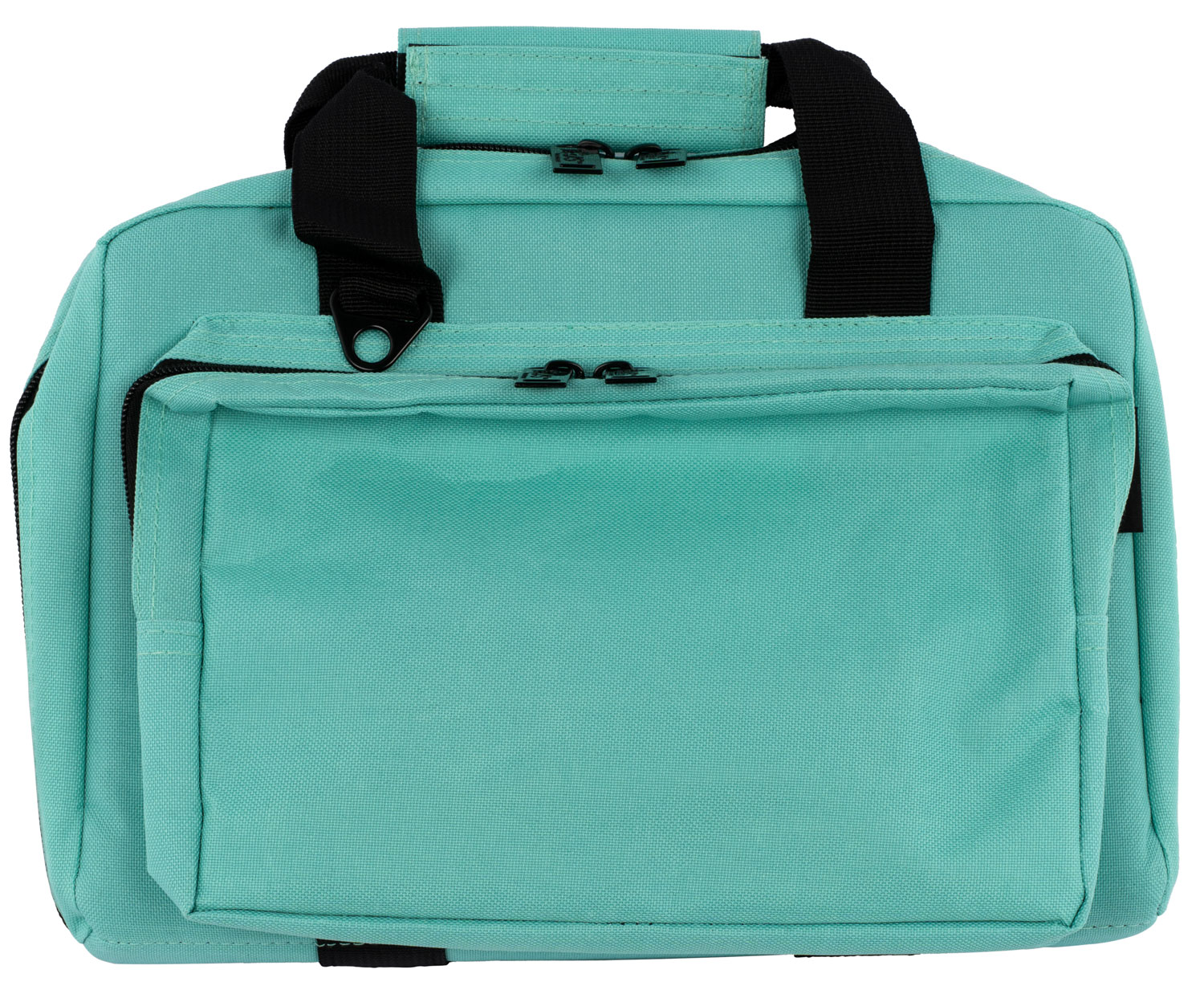 US PeaceKeeper P21102 Mini Range Bag Water Resistant Robins Egg Blue 600D Polyester with 8 Mag Pockets, Lockable Zippers & Wraparound Handles 12.75