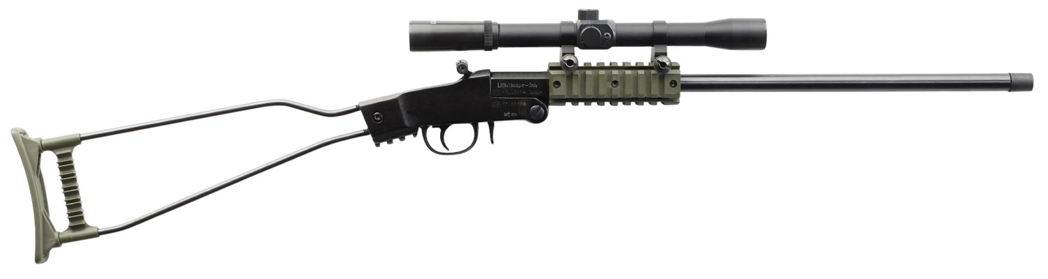 Chiappa Little Badger Rifle  <br>  .22 LR 16.5 in Black and OD Green with 4x20 Scope