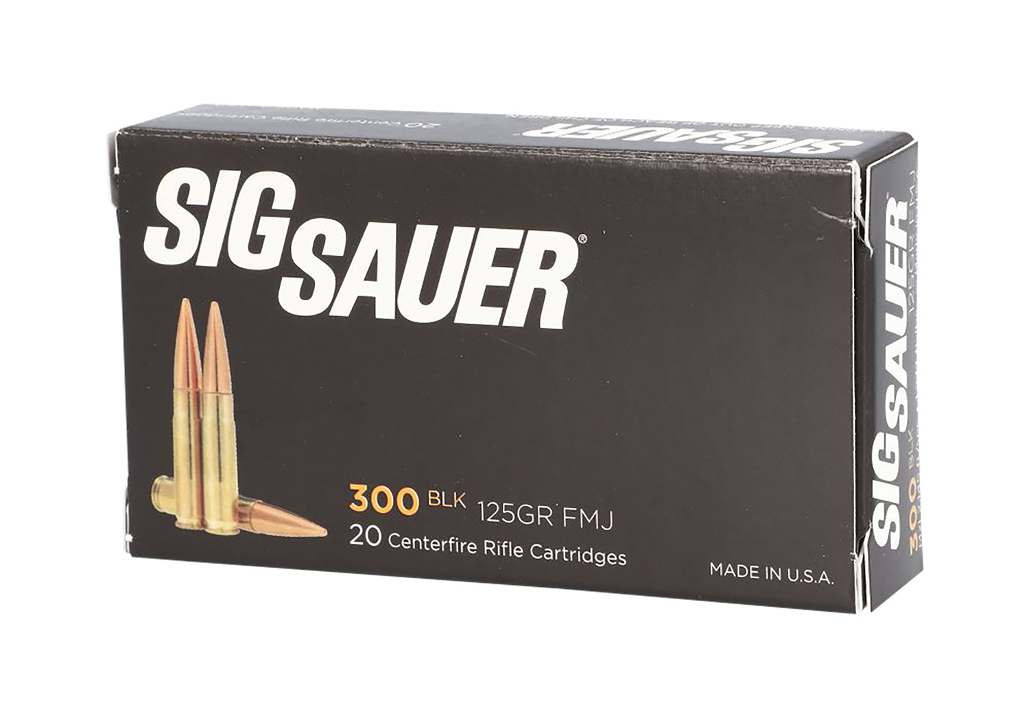 Sig Sauer Elite Ball Handgun Ammunition 300 Blackout 125gr FMJ 2145 fps 20/ct