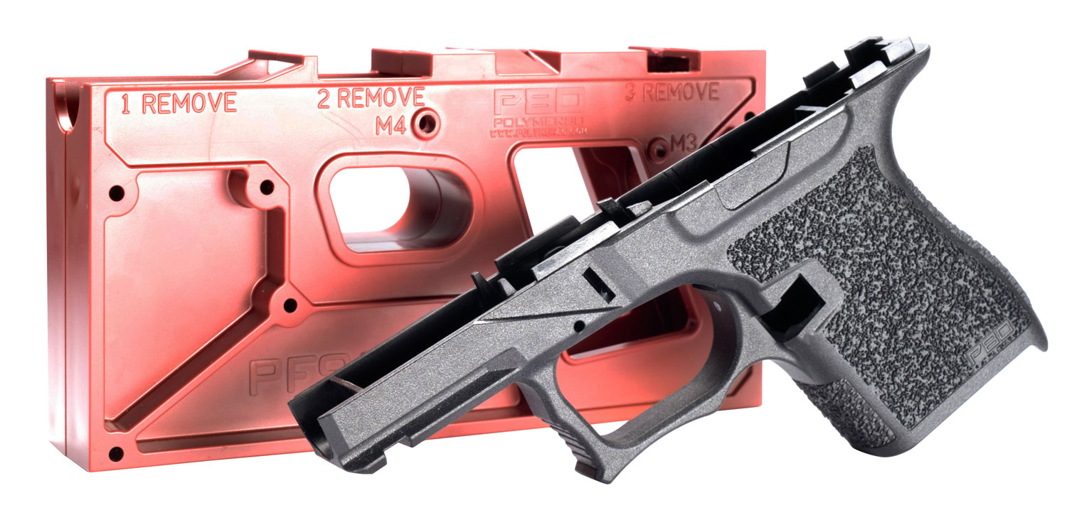 Polymer80 PF9SSBLK PF9SS 80% Pistol Frame Kit Black Polymer for Glock 43 Gen4