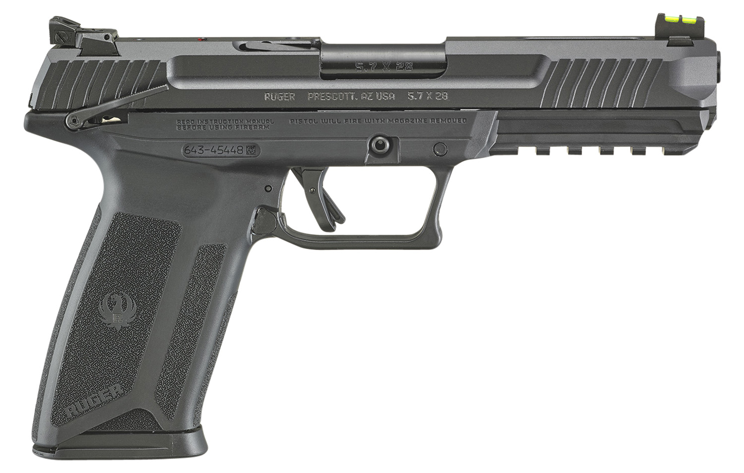 RUGER 57 5.7X28MM  ADJ. SIGHTS 20-SHOT BLACK
