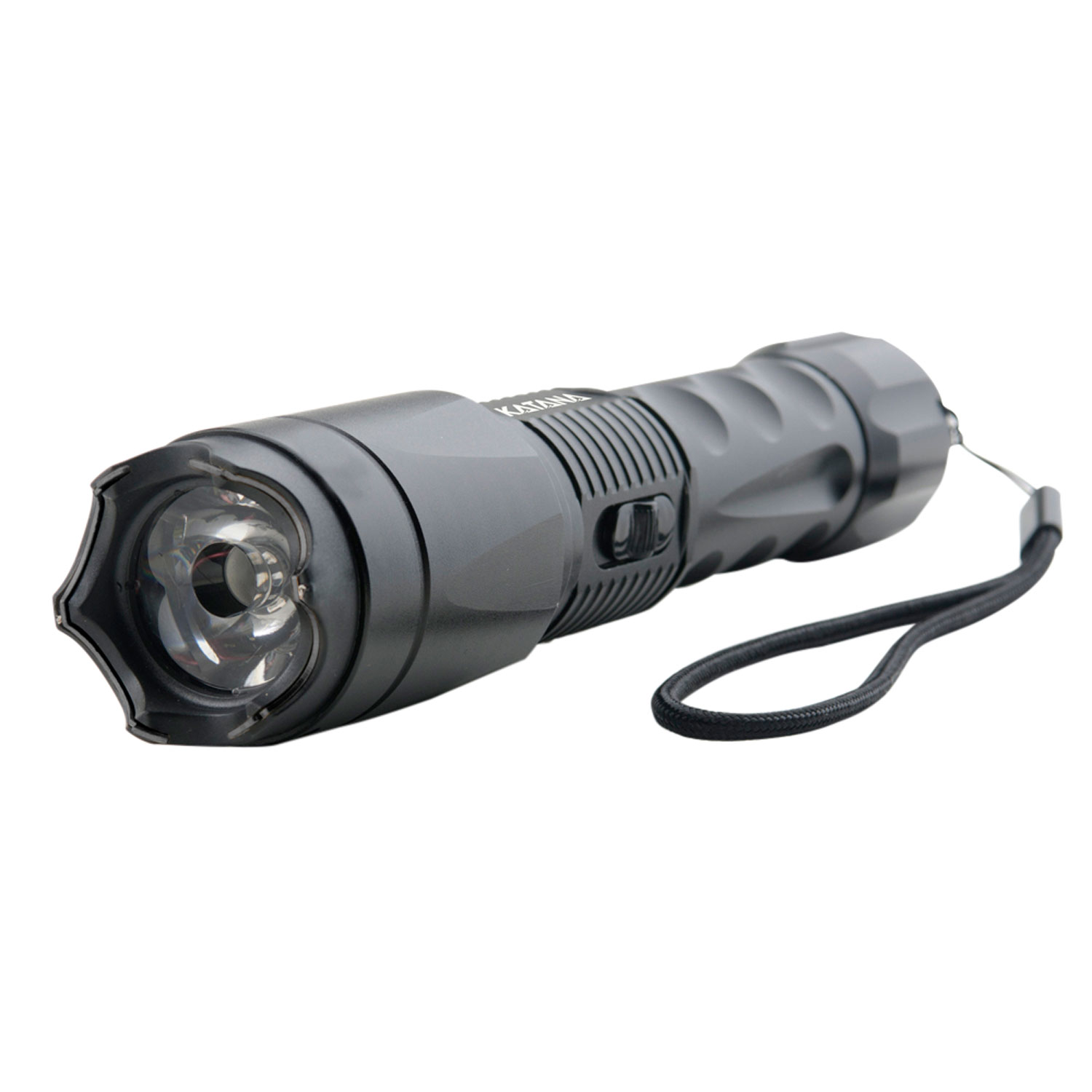 Guard Dog SGGDK400HV Katana Stun Gun/Flashlight Black Aluminum White 400 Lumens Cree LED 400 yds Range