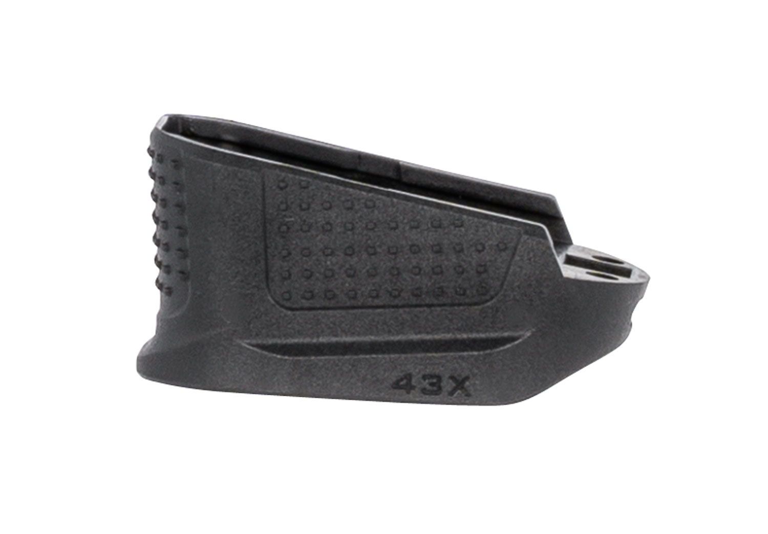 Strike Industries EMPG43XBK Enhanced Magazine Plate  made of Polymer with Black Finish & Extra Gripping Surface for Glock 43X Magazines (Adds 2rds)