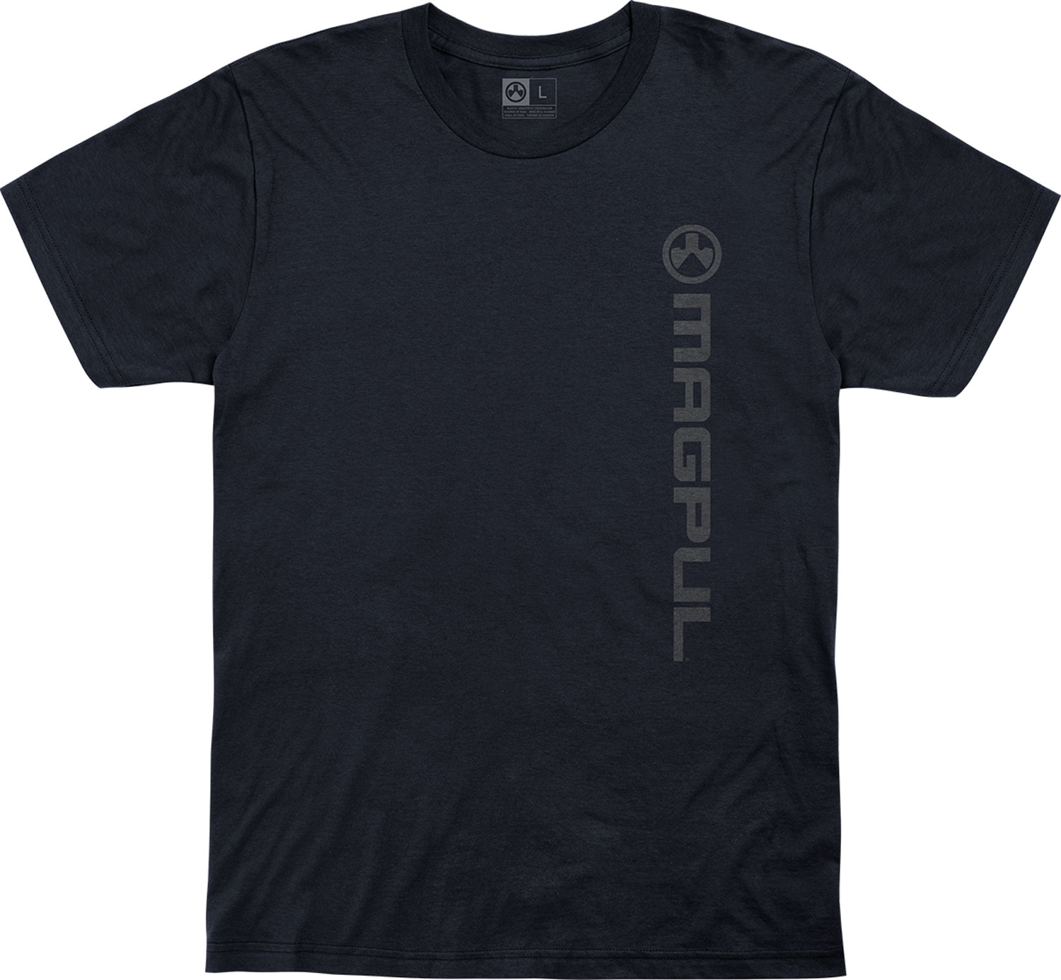 Magpul MAG1113-410-XL Vertical Logo  Navy Short Sleeve XL