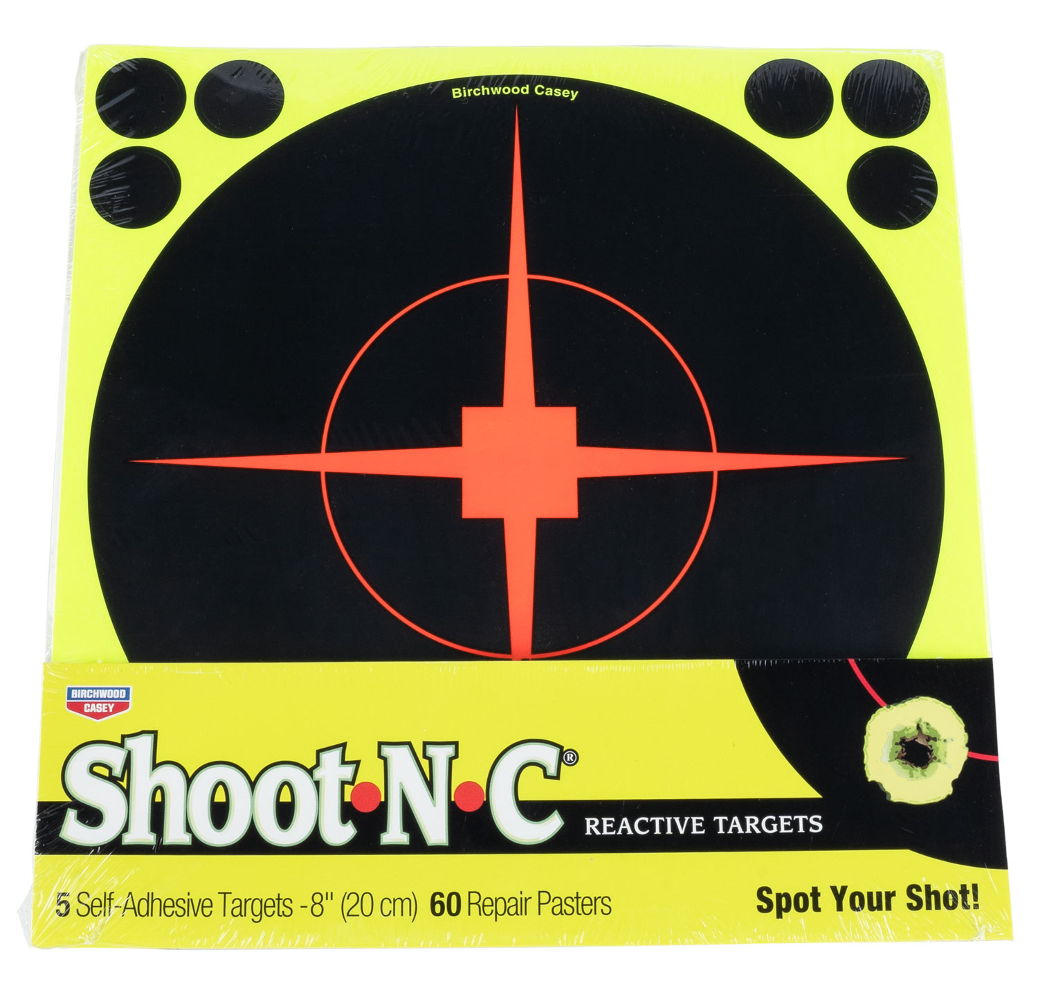 Birchwood Casey 34814 Shoot-N-C  Bullseye Paper Target 8