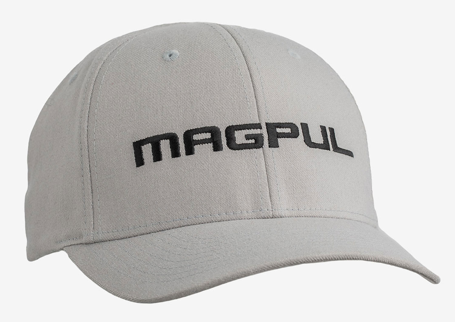 Magpul MAG1103-020 Wordmark Stretch Fit Gray Adjustable Snapback S/M Fitted